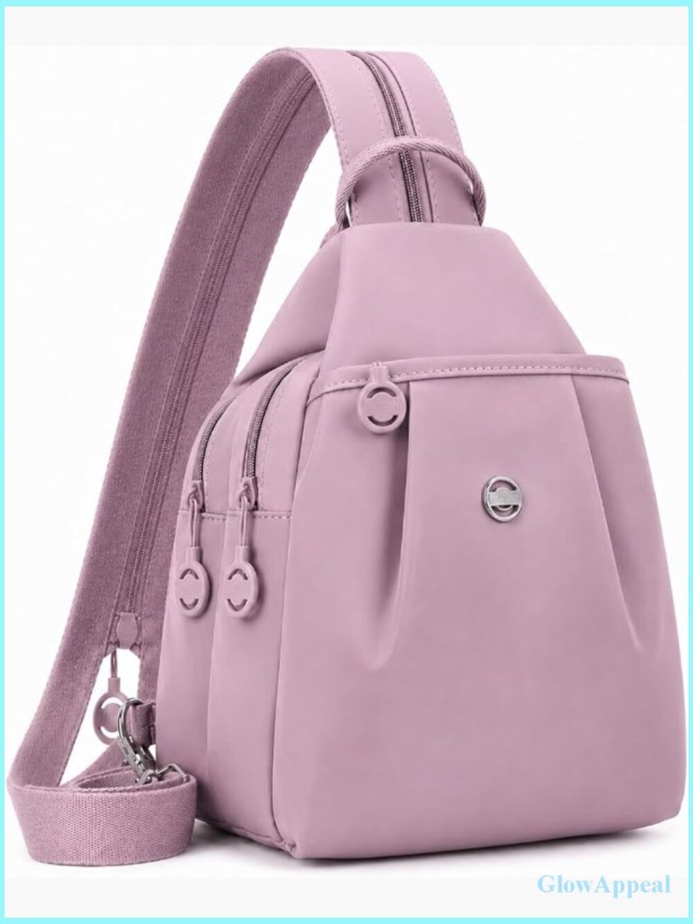 Water-Resistant Sling Backpack Hands-Free Crossbody Chest Bag Travel Work Gym